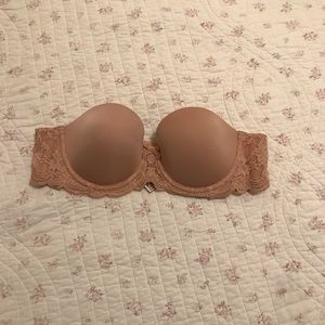 Victoria’s Secret strapless beige bra 34B